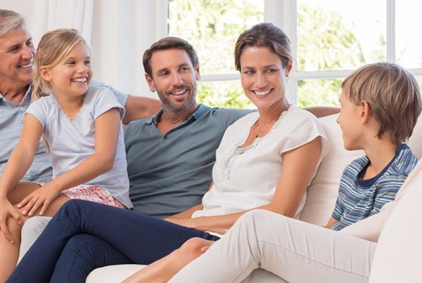Smiling family