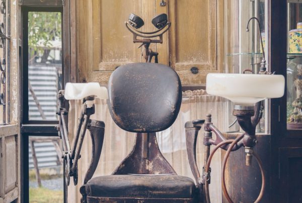 Old dentist chair